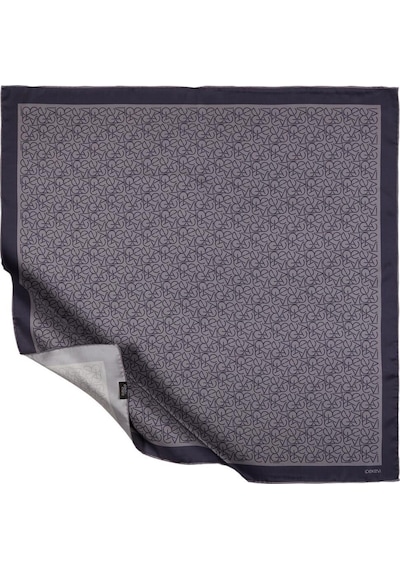 İpekevi Twill İpek Eşarp - Typo Monogram - Violet - Fondöten