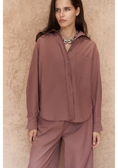 Mai Collection Mai Studios Co. Mirabella Açık Bordo Gömlek Pantolon Takım Acık Bordo