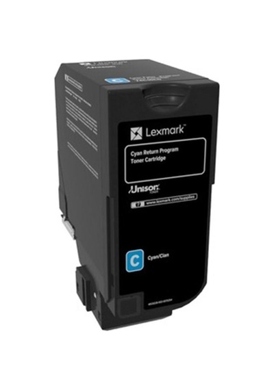 Smallman Lexmark 74C50C0 3.000 Sayfa Cyan Mavi Toner Cs720-725 Cx725