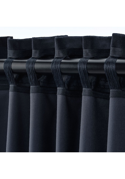 Ikea Sanela Fon Perde 140x300 Cm Lacivert