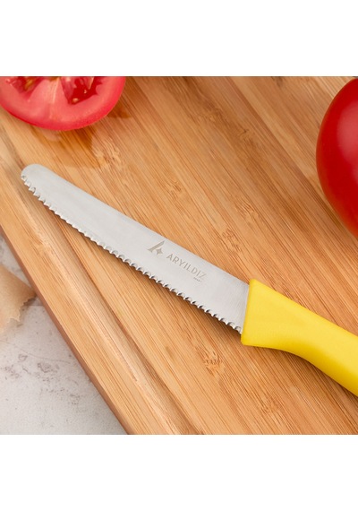 Aryıldız Primo Domates Bıçağı Sarı 10 Cm Renkli