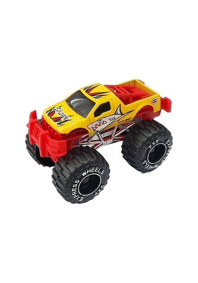 Express Wheels Animal Truck Ve Motosikletli Oyuncak Dörtlü Extreme Sporlar Seti Çok Renkli