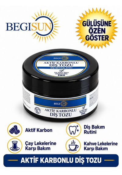 Aktif Karbonlu Diş Tozu Doğal Ağız Bakımı 50 G Yeni Nesil Beyazlık