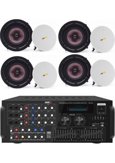 Midex Upper Segment Paket-4 Üst Segment Tavan Hoparlör ve Mikser