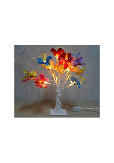 2 Adet Dekoratif Ledli Çiçek 35 Cm Boyunda Led Aydınlatma, Süsleme Ve Led Flower Renkli