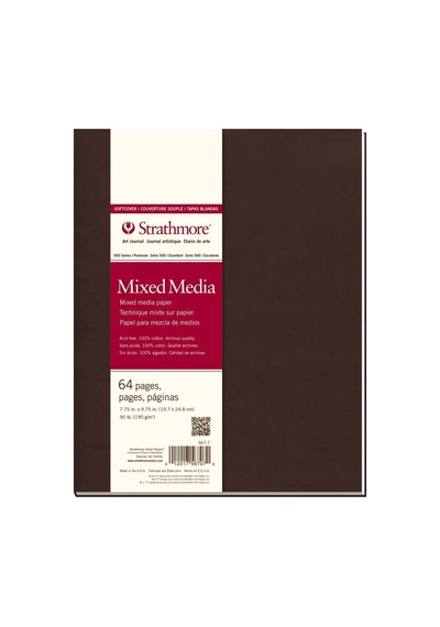Strathmore 567-7-1 Softcover Mixed Media Art Journal, 19,7 X 24,8 Cm, Beyaz, 64 Sayfa Genel