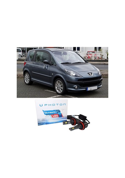 Peugeot 1007 Uzun+kısa Far Ampulü H4 Ultimate Yeni Seri Beyaz 2005-2009