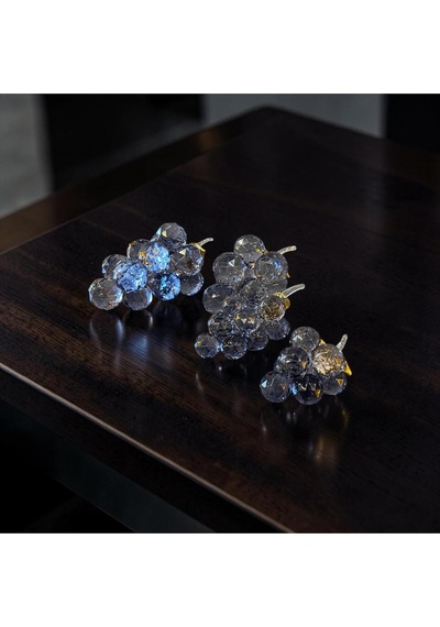 Crystal Grape Dekoratif Obje Cam Üzüm Tasarım Lüks Modern Masa Üstü Ev & Ofis Aksesuarı