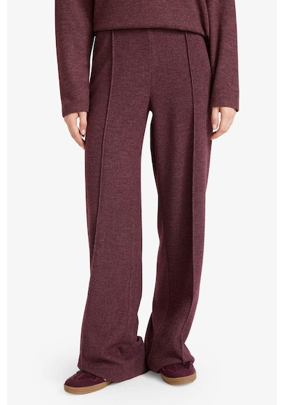 Defacto Straight Fit Beli Lastikli Geniş Paça Pantolon F1016ax25aubr93 Bordo