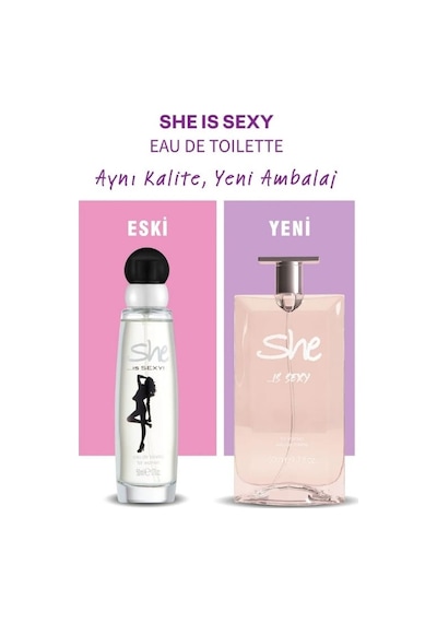 She is Sexy Kadın Parfüm EDT 50 ML