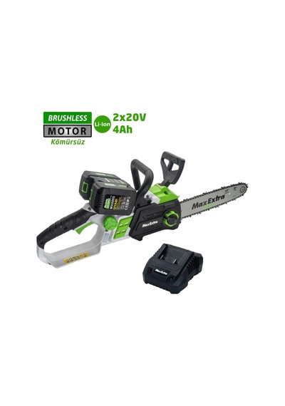 Max Extra MX8005 2x20V 4 Ah Kömürsüz Akülü Ağaç Kesme Motoru