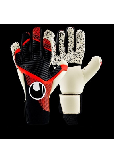 Uhlsport Powerline Supergrip+ Flex Hn Kaleci Eldiveni Siyah-kırmızı