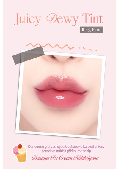 Dasique Yoğun Parlaklık Ve Canlı Renkler Sunan Kalıcı Tint Juicy Dewy Tint 11 Fig Plum 11 Fig Plum