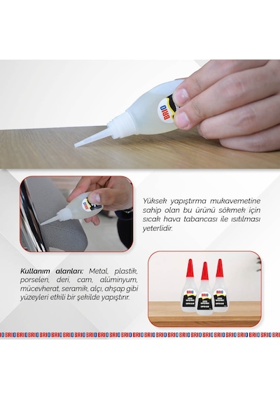 Brio Hızlı Süper Yapıştırıcı 20 Gr 4'lü