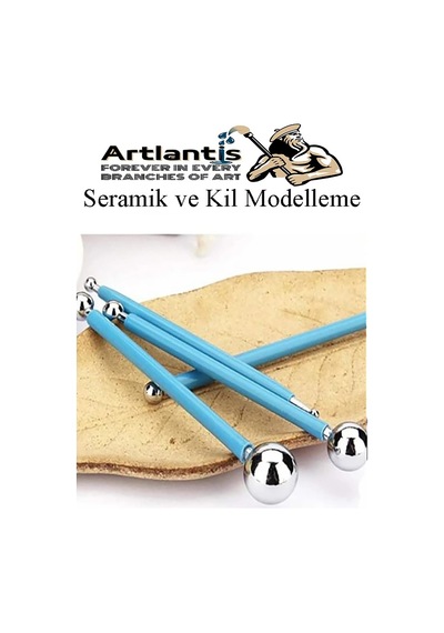 Top Uçlu Seramik Ve Kil Modelleme Seti 4 Lü 1 Paket Polimer Kil Şekillendirme Çömlek Oyma Çiçek Marzipan Mandala Top Ütü