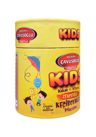 Kids Çocuklar İçin Özel - Zencefilli, Pekmez, Bal Ve Vitamin Katkılı Kakaolu Macun 240g
