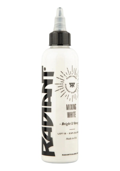Radiant Colors Mixing White Beyaz Dövme Boyası 8oz - 240ml