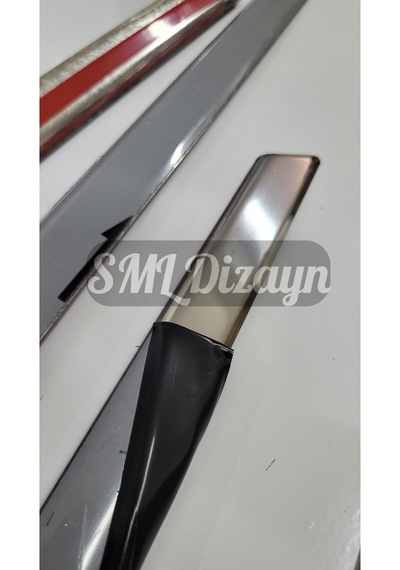 Renault Megane 4 Sedan 2016-2025 Uyumlu 12 Parça Paslanmaz Krom Cam Çıtası - Tam Tur Set