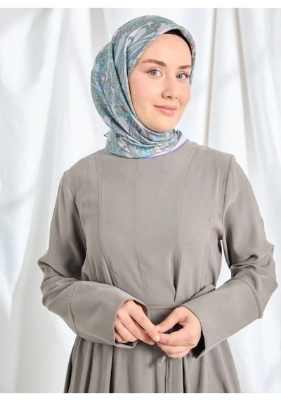 Silk Home Twill İpek Eşarp - 11542-09 Gümüş