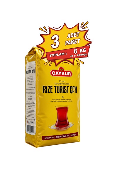 Rize Turist Dökme Çay 2000 Gr. Üçlü Paket