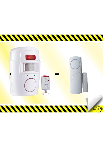Lorex Robotix Alarm Tek Kumandalı + 4444c Pencere Alarm