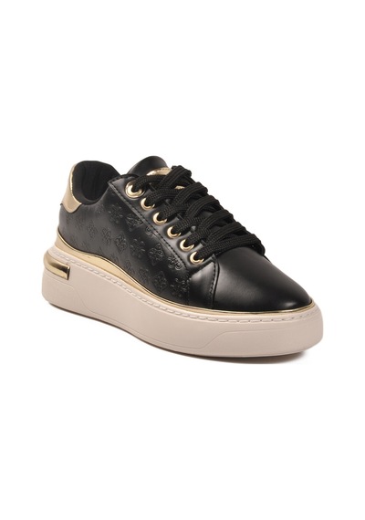 Siyah Bağcıklı Hafif Esnek Kadın Sneaker Lady 028 Z Siyah
