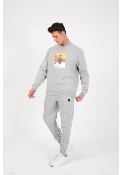 Esqudo Snowboard Erkek Sweatshirt Eswtp0006 Gri