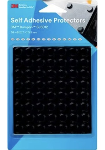 3M SJ5012 Bumpon Siyah Koruyucu Takoz 1 paket 56 Adet