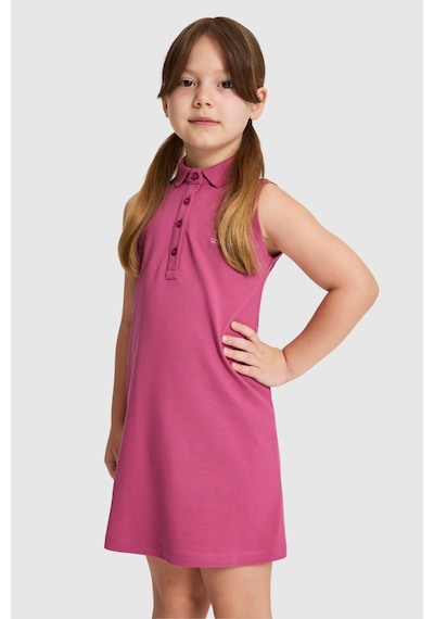 U.S. Polo Assn. Kız Çocuk Fuşya Elbise Örme 50325639-vr023 Fusya