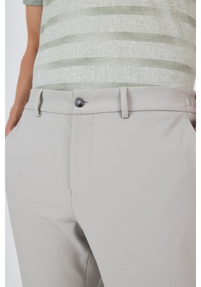 İmza Taş Rengi Esnek Yandan Cepli Casual Slim Fit Jogger Pantolon 1003250162 Taş