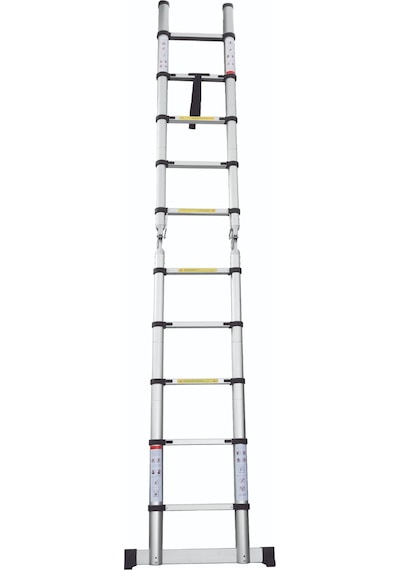 Cardilife 160 Cm+160cm 5+5 Basamaklı A Tipi Açılır Tip Alüminyum Teleskopik Merdiven 5+5