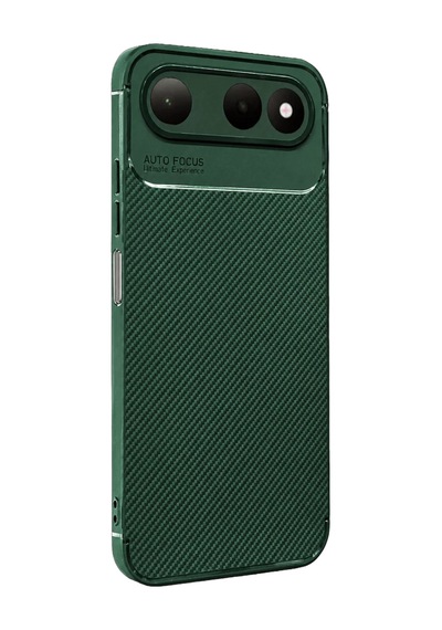 Tecno Spark 50 5g Uyumlu Auto Focus Karbon Kapak - Yeşil Çok Renkli