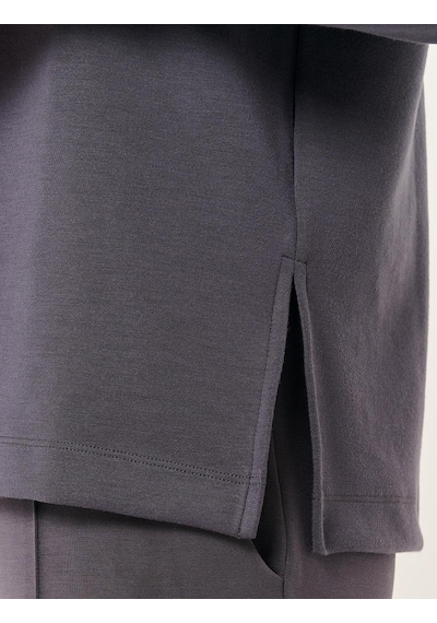 Jimmy Key Antrasit Bisiklet Yaka Uzun Kollu Oversize Sweatshirt Antrasit