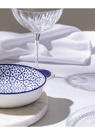 Reve Bleu Lucida Yuvarlak Tabak - 19 Cm - Mavi/beyaz 8684427225486 Çok Renkli