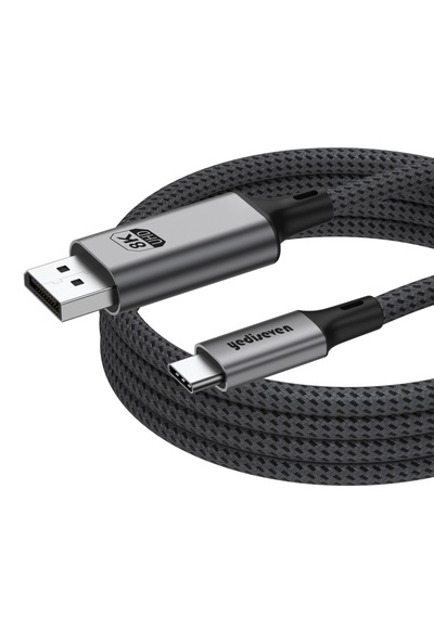 Yediseven Type C To Displayport 1.4 Görüntü Aktarma Kablosu Thunderbolt 3/4 Uyumlu 8k 60hz 4k 144hz 32.4gbps Hbr3 2 Metre