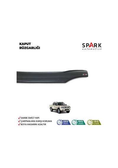 Nissan Skystar 2001-2012 Yılları Arası Ön Kaput Rüzgarlığı 3mm Siyah