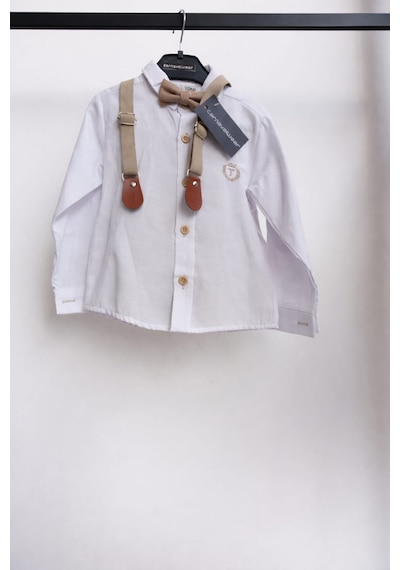 Carnaval Wear Keten Papyonlu Takım Krem