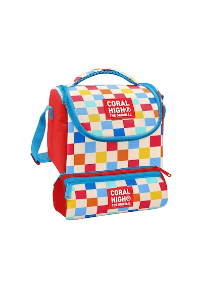Coral High Beslenme Çantası Ve Üç Gözlü Kalemlik Seti - Kırmızı Çok Renkli Dama Desenli Kız Çocuk 37125 Kırmızı - Sarı Coral High Beslenme Çantası Ve Üç Gözlü Kalemlik Seti - Kırmızı Çok Renkli Dama Desenli Kız Çocuk 37125 Kırmızı - Sarı