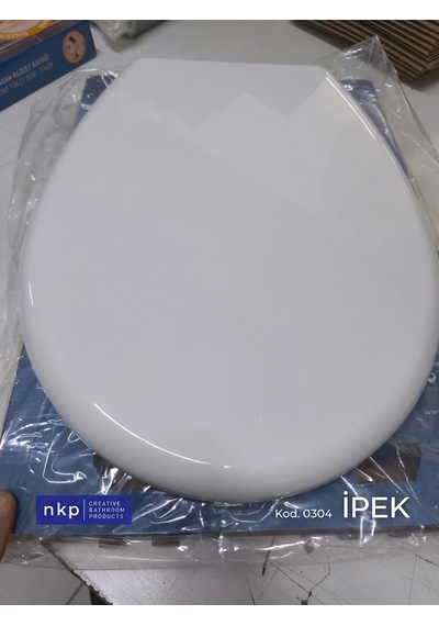 İpek Oval Klozet Kapağı Yavaş Kapanır / Soft Close Beyaz