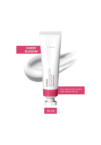 Yoğun Nem Veren Besleyici El Kremi Kundal Shea Butter&macadamia Pure Hand Cream 50ml Cherry Blossom