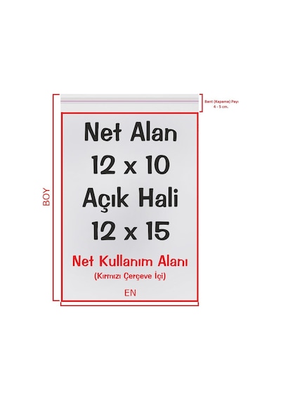 12x10+5 cm. (12*15) 100 Adet - Şeffaf Bantlı Yapışkanlı OPP Jelat