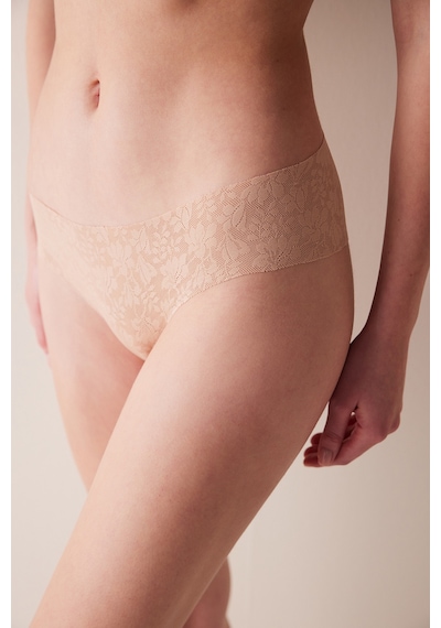 Penti İzbırakmaz Invisible Laser Cut Lacy Cheeky Dantel Bej Hipster Külot Plqved0224ıy-bg40 Bej