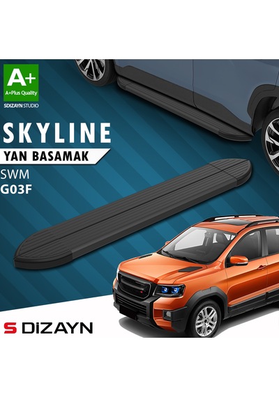 S-dizayn Swm G03f Skyline Siyah Yan Basamak 193 Cm 2023 Üzeri A+ Kalite