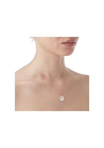 Diamond Line-Gülaylar - Pembe Altın 14 Ayar Dualı Kolye N11.24974
