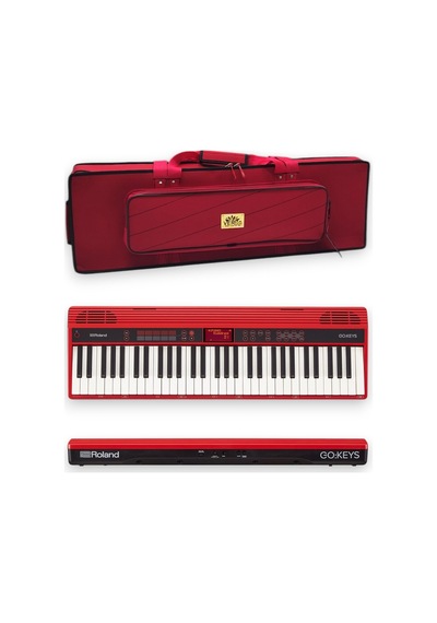 Go:keys Keyboard Org İçin Uyumlu Profesyonel Soft Case Taşıma Çantası-kırmızı