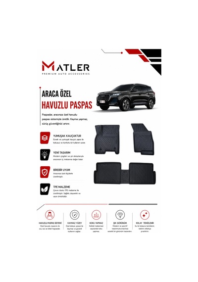 Chery Tiggo 7 Pro Max 2025 Model 4d Ekstra Havuzlu Paspas