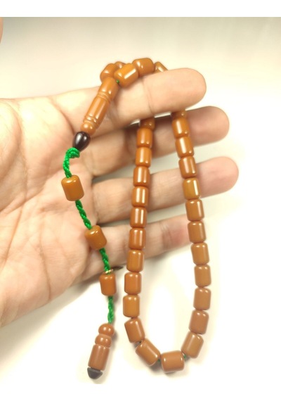İskeçe Tesbih Exclusive Muhammed Dabbas Usta Eseri İmzalı Renk Almaya Başlamış Sıkma Kehribar 6006 İskeçe Tesbih Exclusive Muhammed Dabbas Usta Eseri İmzalı Renk Almaya Başlamış Sıkma Kehribar 6006