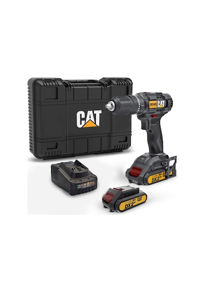 Cat DX145.1 18 V 2.0 AH Li-Ion Çift Akülü Şarjlı Matkap
