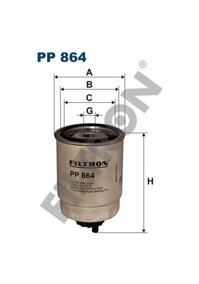 Filtron Pp864 Mazot Filtresi Tempra Uno 1.7d Tipo Punto Brava Marea 1.9 Saxo P106 Iı Tud5 1.5 Dizel Fn0063