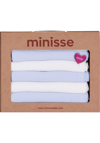 Civil Baby 6lı Düz 29x29 CM Ağız Bezi Ve Mendili - Ekru Standart Ekru-mavi